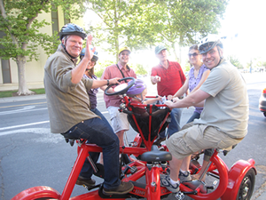 Conference Bike in Action